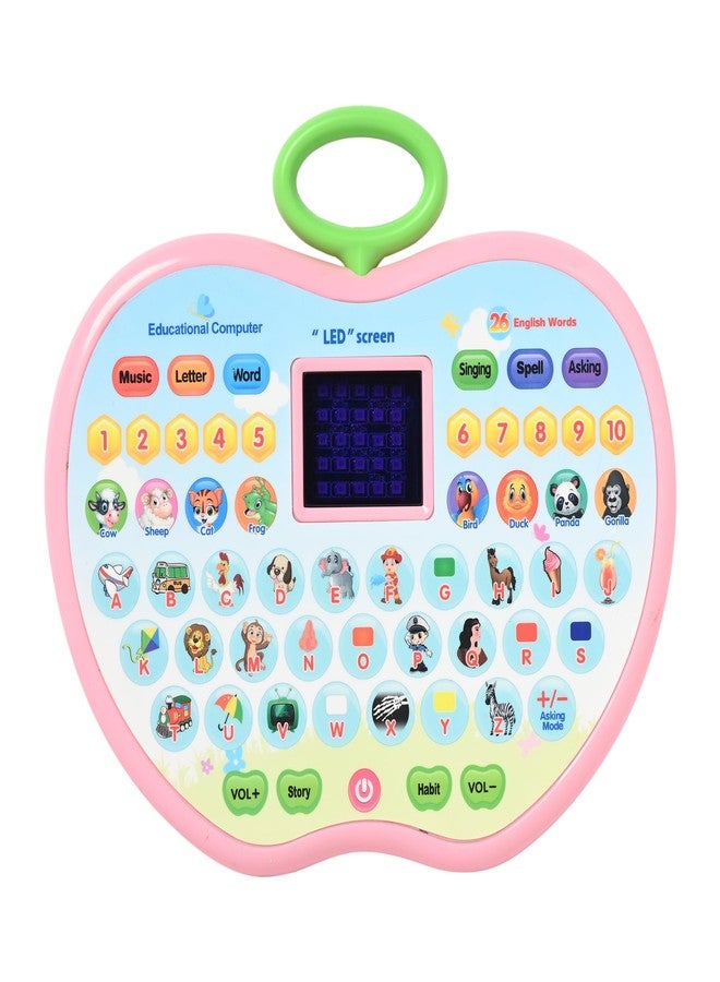 PULSBERY PULSEBERY Educational Learning Laptop Toy for Kids with LED Display & Sound Learn Alphabets, Numbers, Spelling, Animal Voice, Poem, Word, Q&A, Story, Habit (Multicolour, 3 Year+) - Image 1